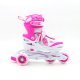 3K ΑΥΞΟΜΕΙΟΥΜΕΝΑ INLINE/ROLLER SKATES/ΓΙΑ ΠΑΓΟ ΡΟΖ 34-37